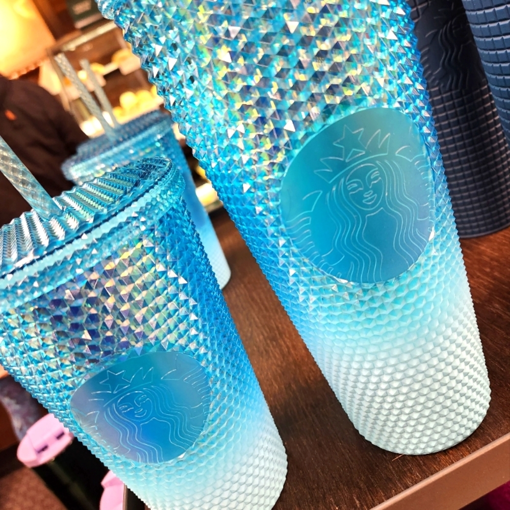 NWT Starbucks Studded Blue Icy Ombré Gradient Bundle 2023**